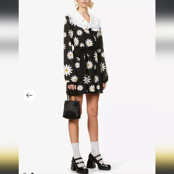 ART DEALER Che Bambola daisy print stretch knit kawaii wrap mini dress S‎ - Picture 10 of 12